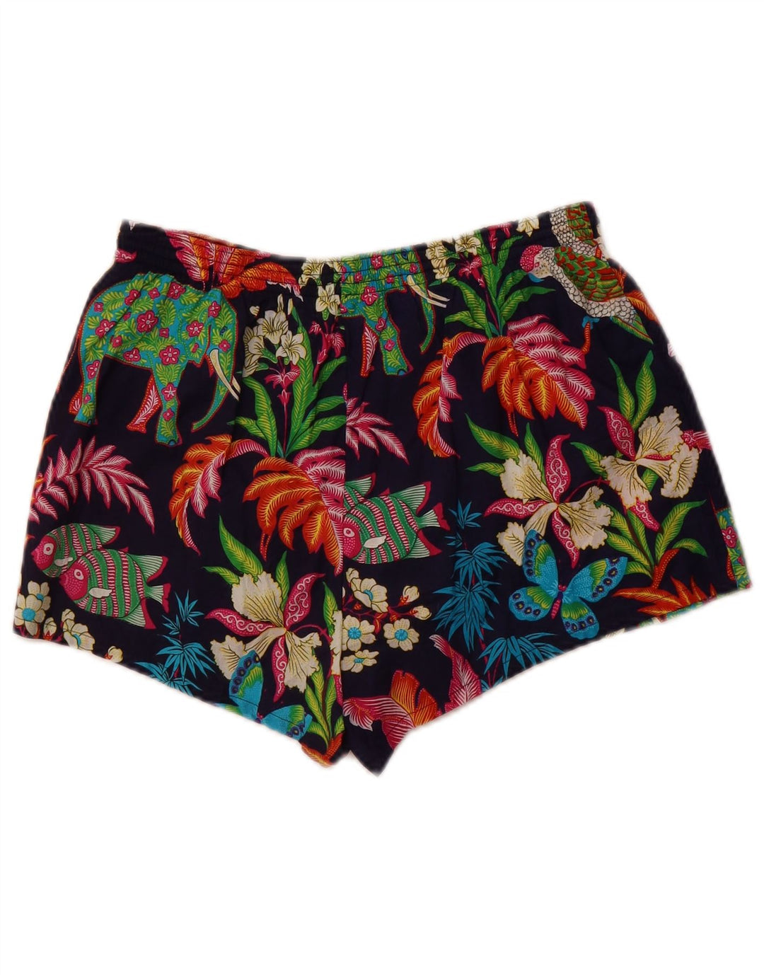 Pantaloni scurți sport Valentino pentru bărbați, medii, albastru, bumbac floral
