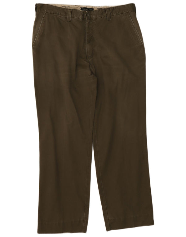 Pantaloni chino drepti pentru bărbați Dockers Khakis W38 L31 Bumbac kaki