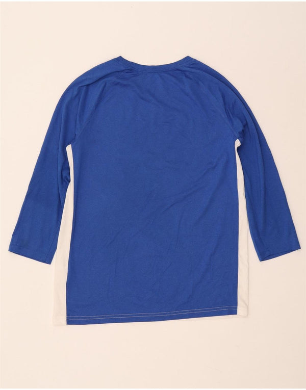 NIKE Dri Fit Graphic Top cu mâneci 3/4 pentru femei UK 18 XL, alb, bloc de culoare