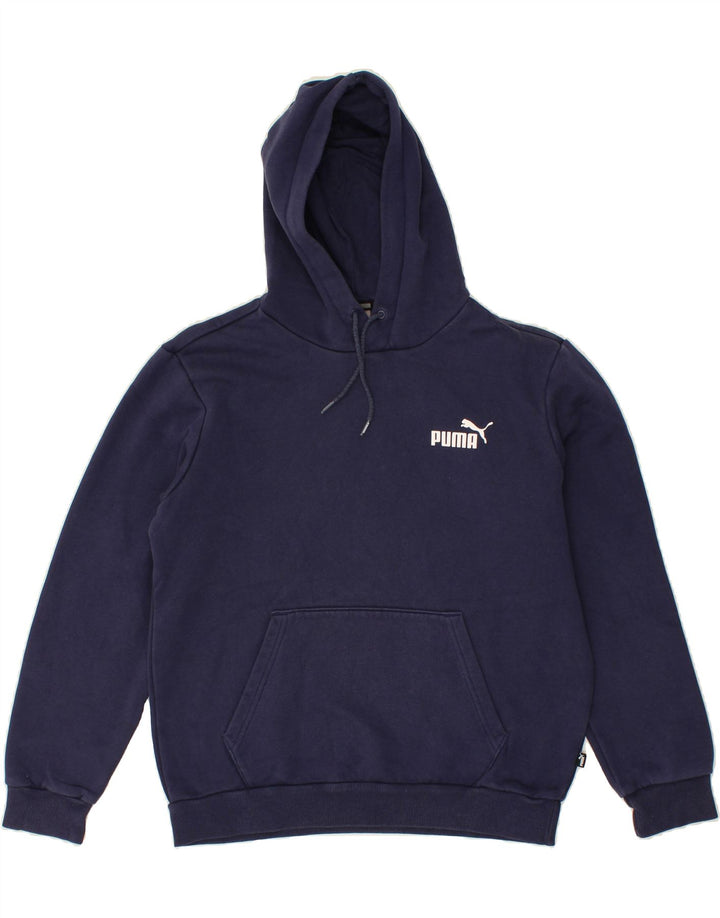 PUMA Mens Hoodie Jumper Small Navy Blue Vintage Puma and Second-Hand Puma from Messina Hembry 