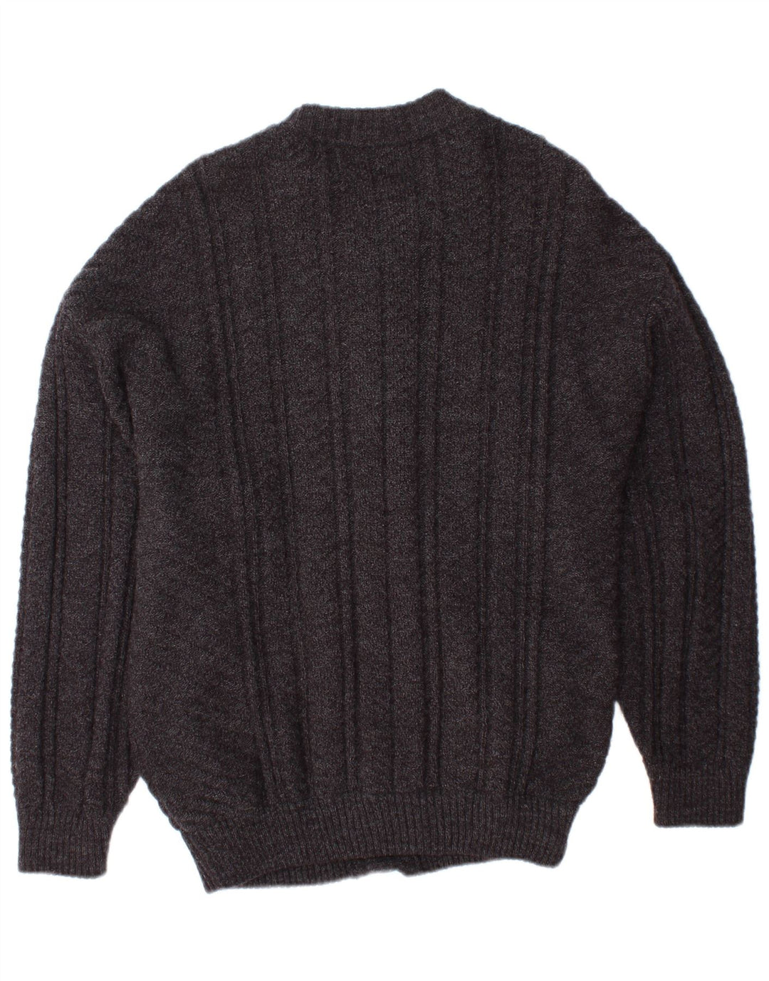 Pulover cardigan VINTAGE pentru bărbați, mic, gri Argyle/Diamond Acrylic