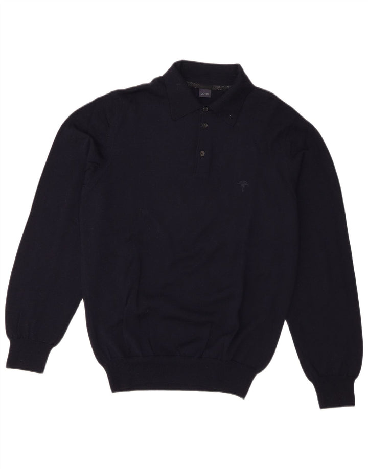 Pulover pentru bărbați cu gât polo Joop IT 48 Medium Bluemarin Lână virgină