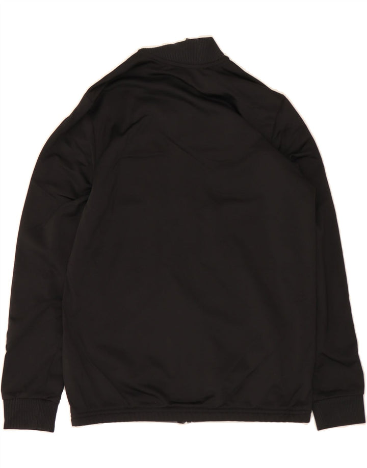 ADIDAS Boys Tracksuit Top Jacket 13-14 Years Black Colourblock Polyester Vintage Adidas and Second-Hand Adidas from Messina Hembry 