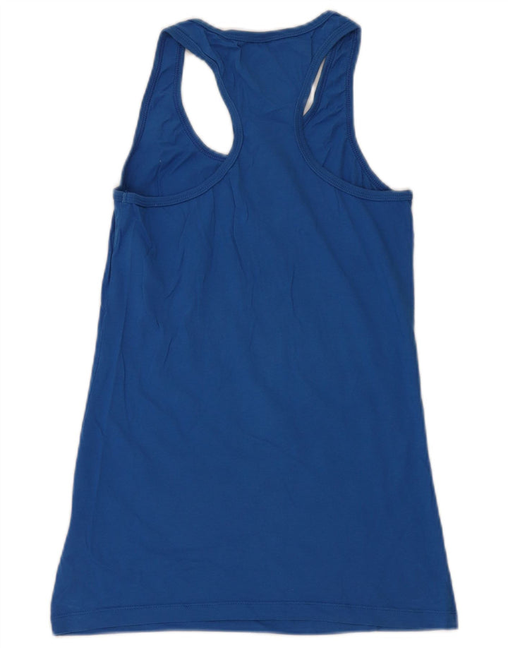 Top cu vestă grafică Nike pentru femei Slim Fit UK 12/14 Medium Blue