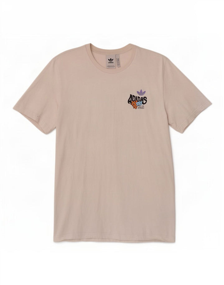 Tricou grafic pentru bărbați Adidas Top Medium White Bumbac
