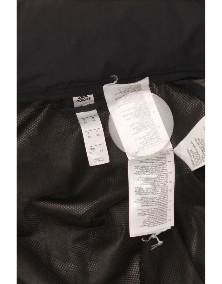Jachetă de trening supradimensionată pentru femei Adidas UK 6 XS Poliester negru