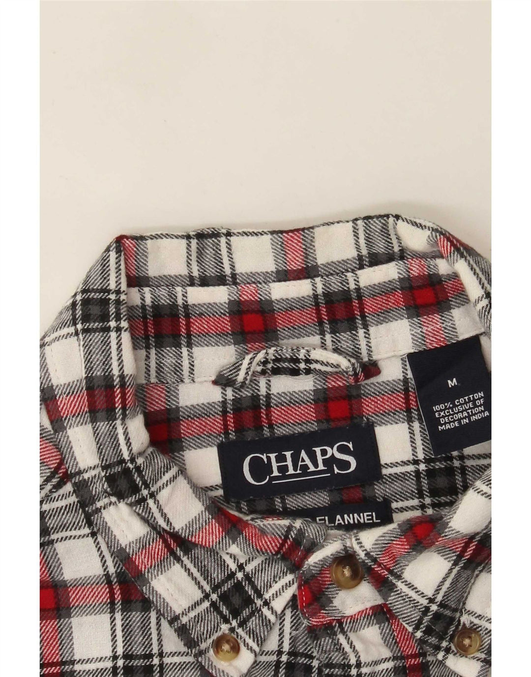 Cămașă de flanel pentru bărbați Chaps, bumbac cu carouri, multicoloră, medie