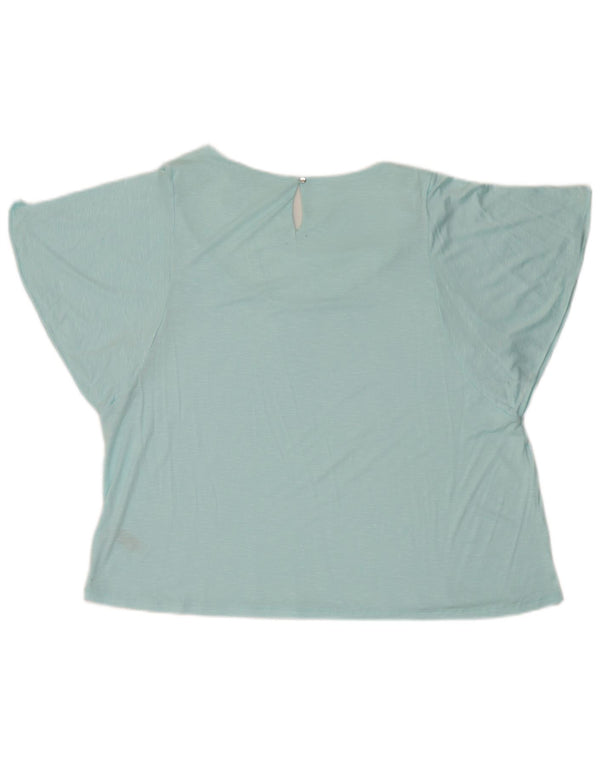 Bluză pentru femei Marks & Spencer UK 20 2XL Blue Flecked Viscose