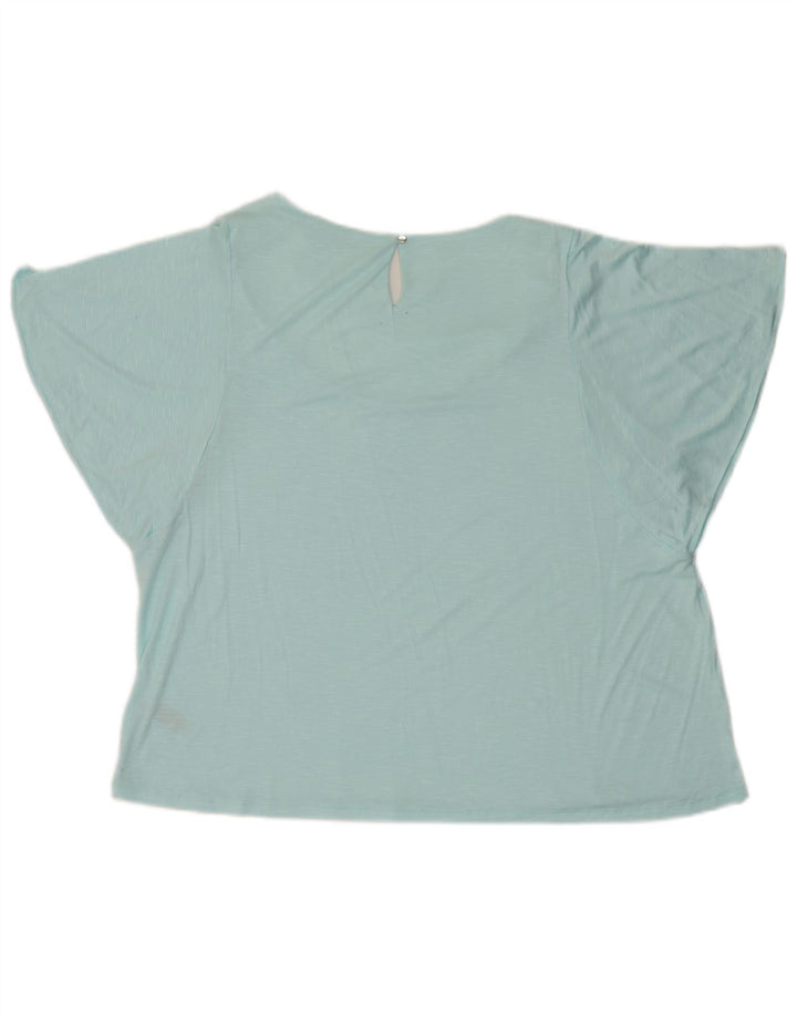 Bluză pentru femei Marks & Spencer UK 20 2XL Blue Flecked Viscose