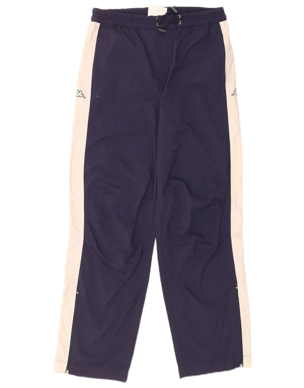 Pantaloni de trening cu grafică pentru bărbați Kappa, albastru mediu, color block