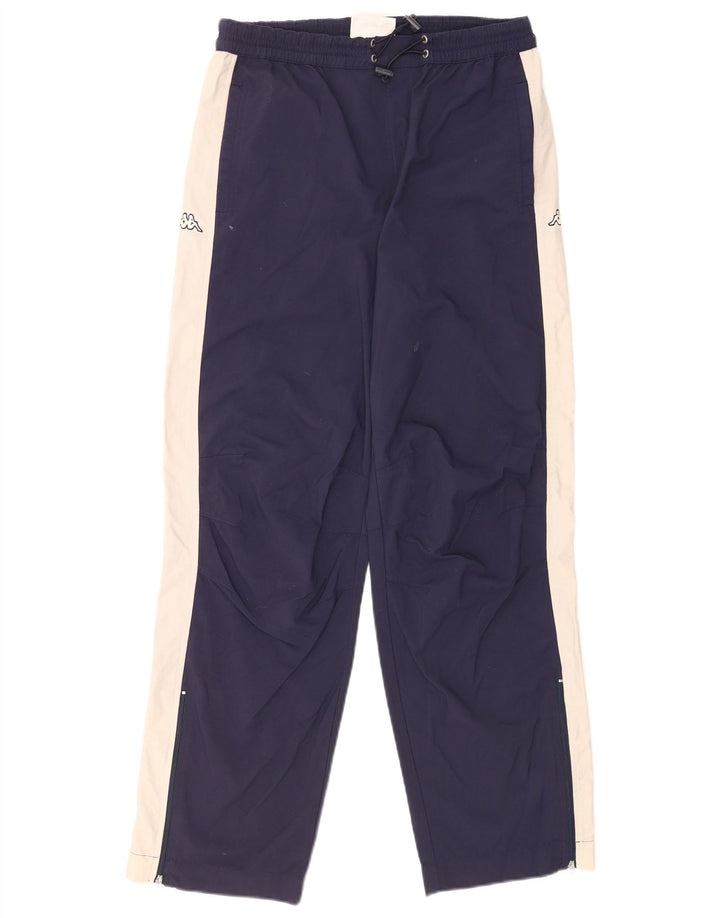 Pantaloni de trening cu grafică pentru bărbați Kappa, albastru mediu, color block