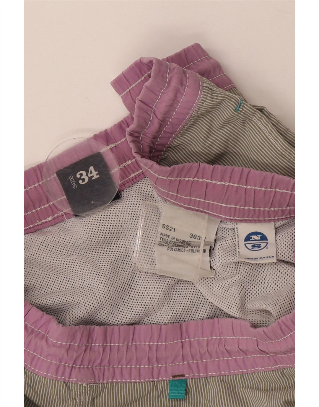 Pantaloni scurți de înot North Sails pentru bărbați, mari, gri, poliamidă color bloc