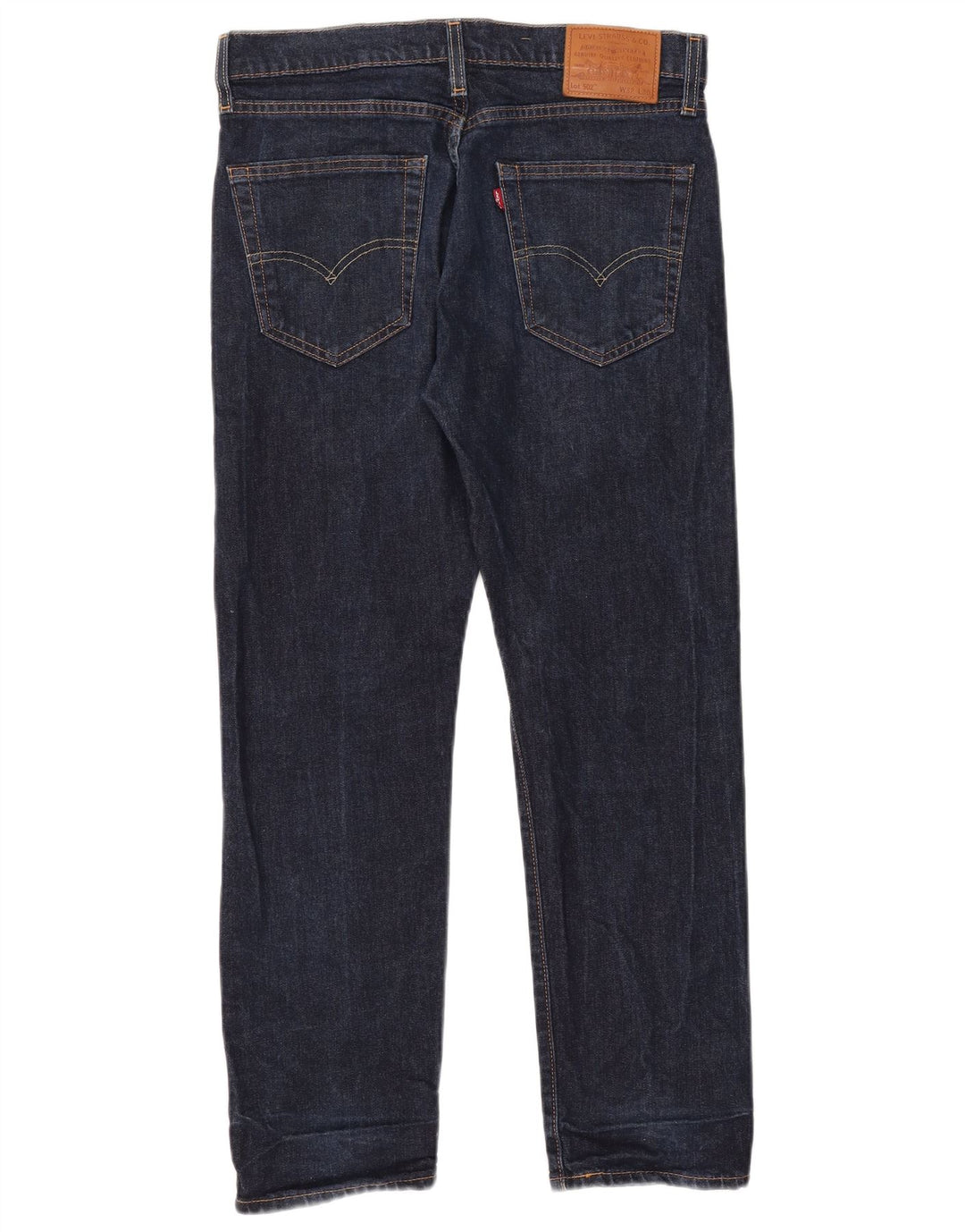 Blugi drepti pentru femei LEVI'S 502 W32 L30 bumbac albastru