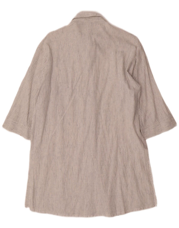 Rochie cămașă supradimensionată pentru femei Zara, cu mâneci 3/4, UK 6 XS, cu dungi albe