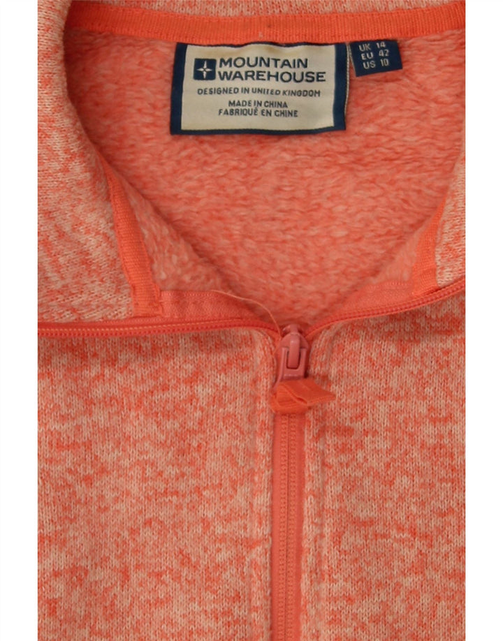 MOUNTAIN WAREHOUSE Womens Tracksuit Top Jacket UK 14 Large Orange Vintage Mountain Warehouse and Second-Hand Mountain Warehouse from Messina Hembry 