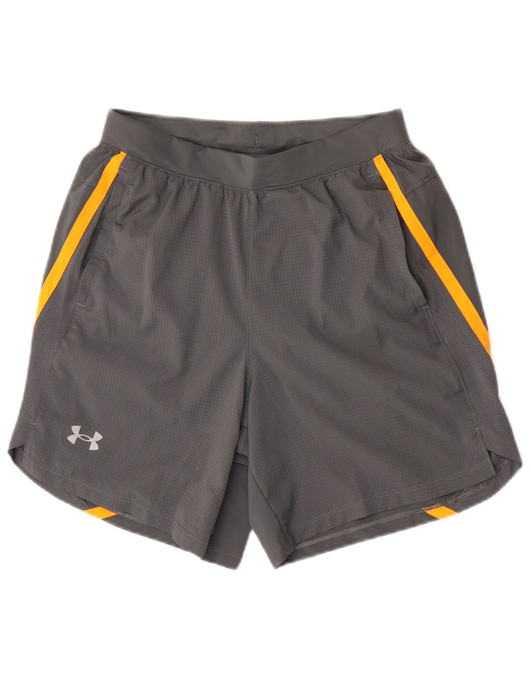 Pantaloni scurți sport grafic Under Armour pentru bărbați, gri mediu, poliester color bloc