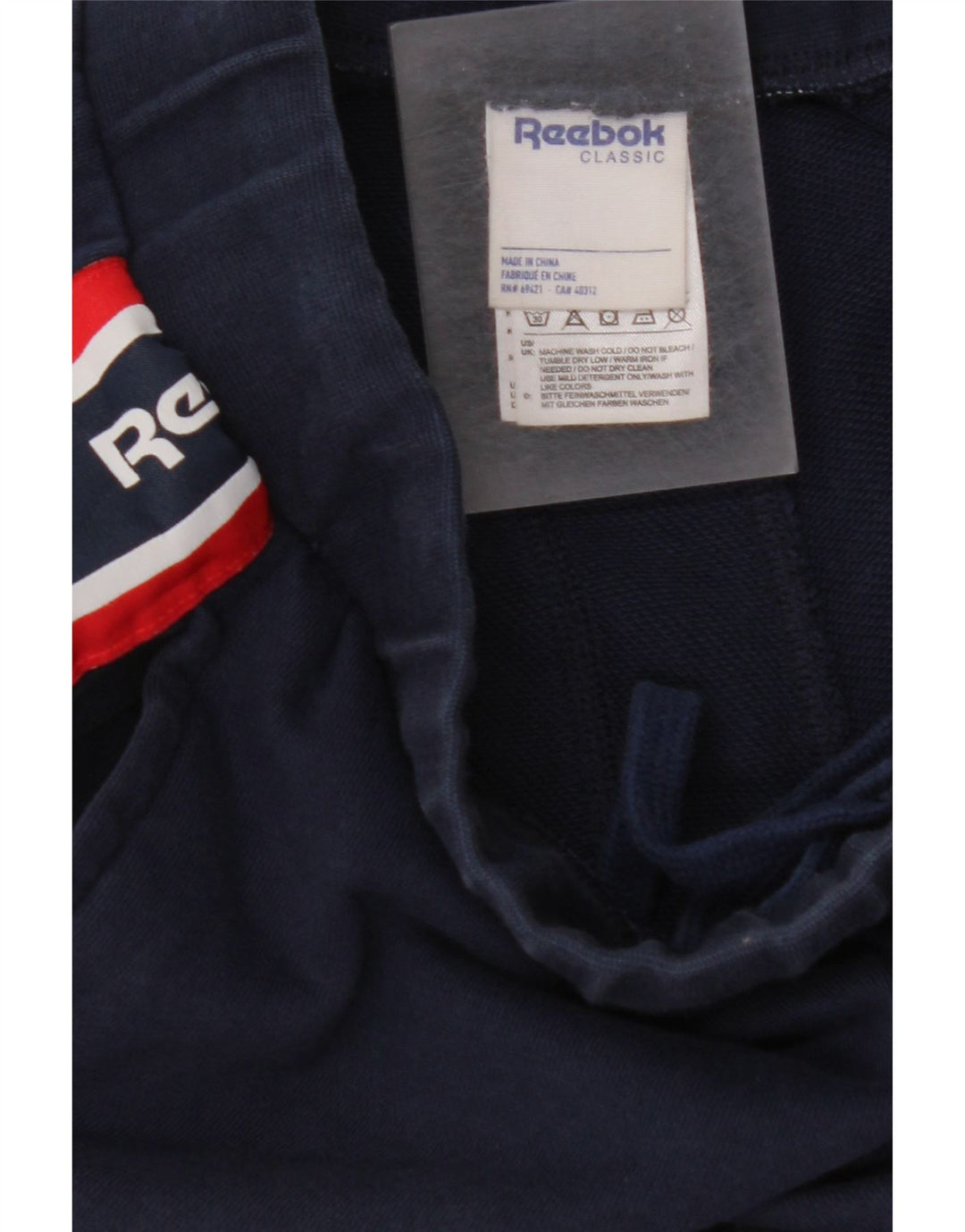 Pantaloni de trening grafic pentru bărbați REEBOK Pantaloni de jogging mici Bumbac bleumarin