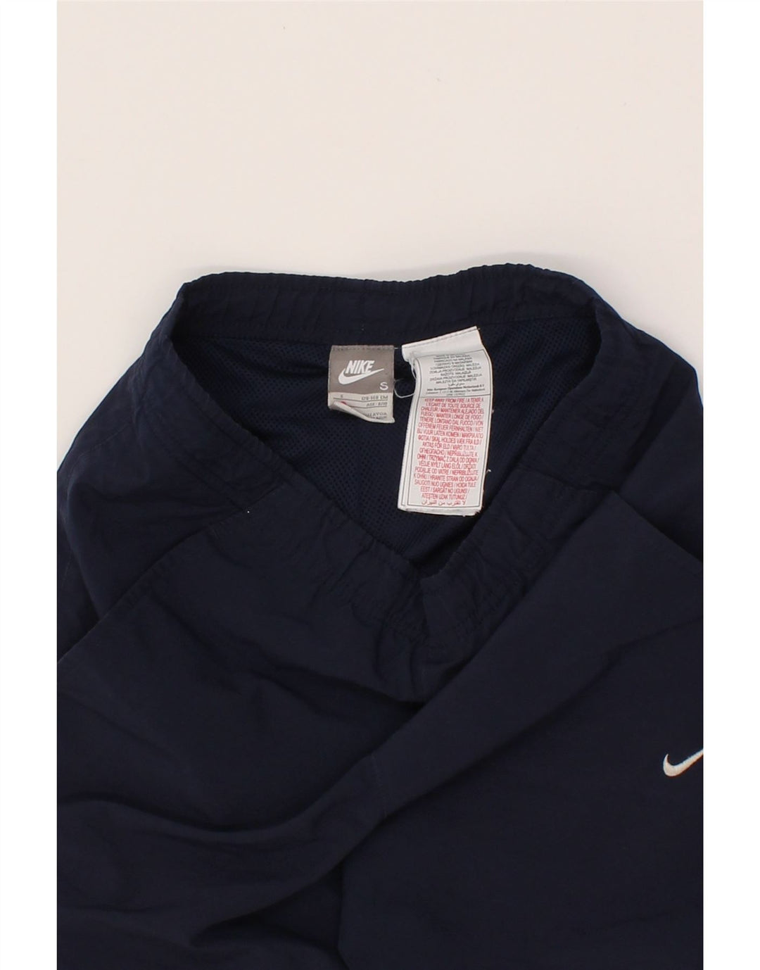 NIKE Boys Bermuda Sport Shorts 8-9 Years Small Navy Blue Polyester Vintage Nike and Second-Hand Nike from Messina Hembry 