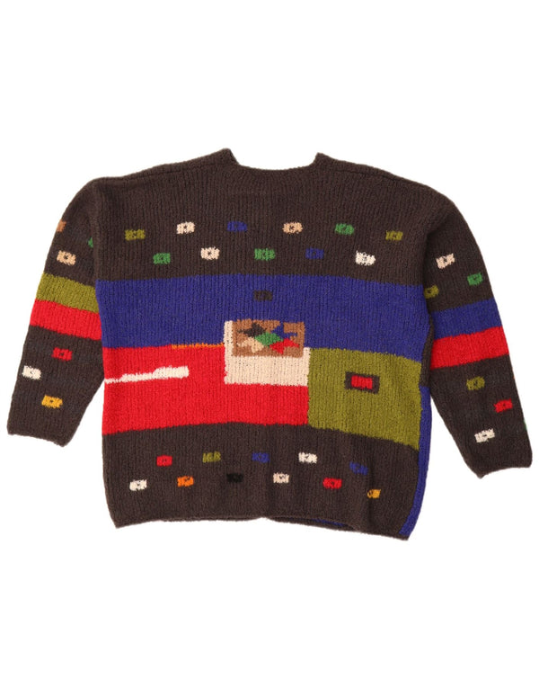 Pulover cardigan supradimensionat pentru femei Premode UK 18 XL Gri Geometric