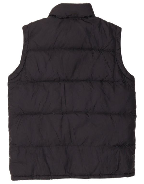 KAPPA Gilet căptușit cu glugă pentru bărbați UK 38 Medium Black Nylon