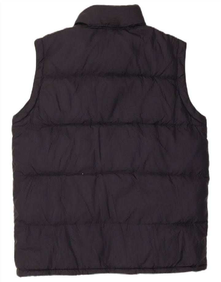 KAPPA Gilet căptușit cu glugă pentru bărbați UK 38 Medium Black Nylon