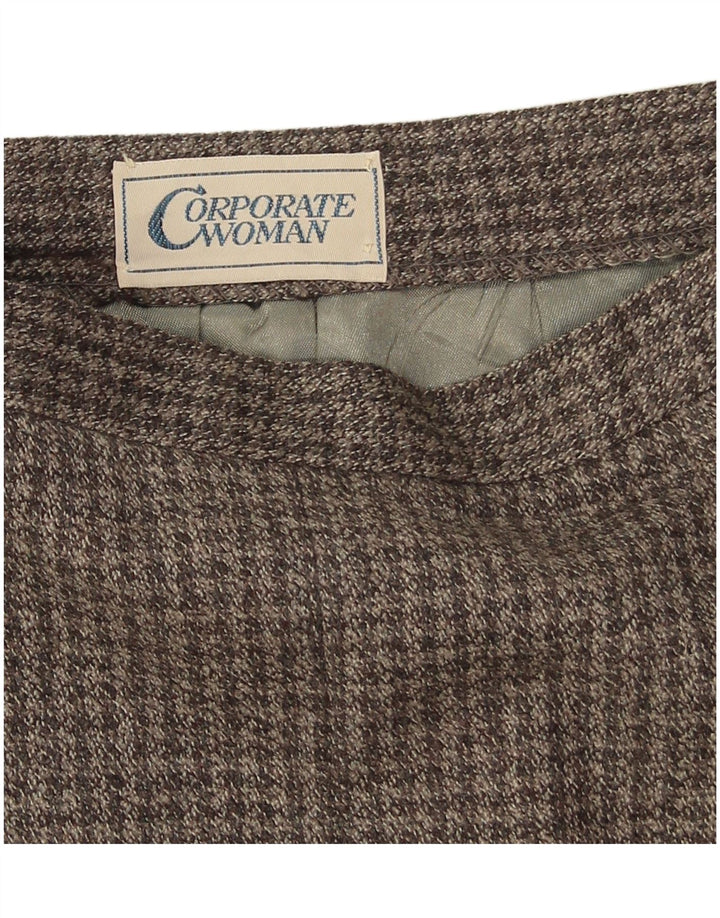 Fustă A-Line pentru Damă Vintage W22 2XS Gri Houndstooth