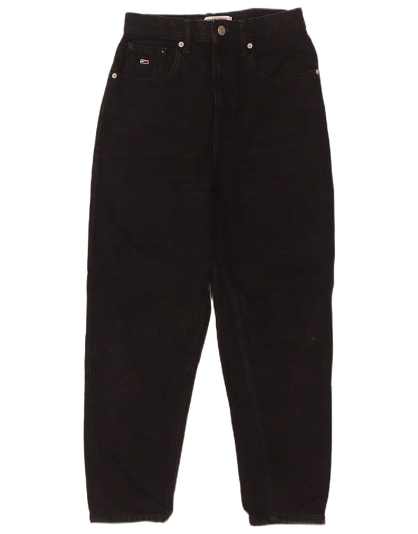 Blugi crop conici pentru femei Tommy Hilfiger W25 L25 negri