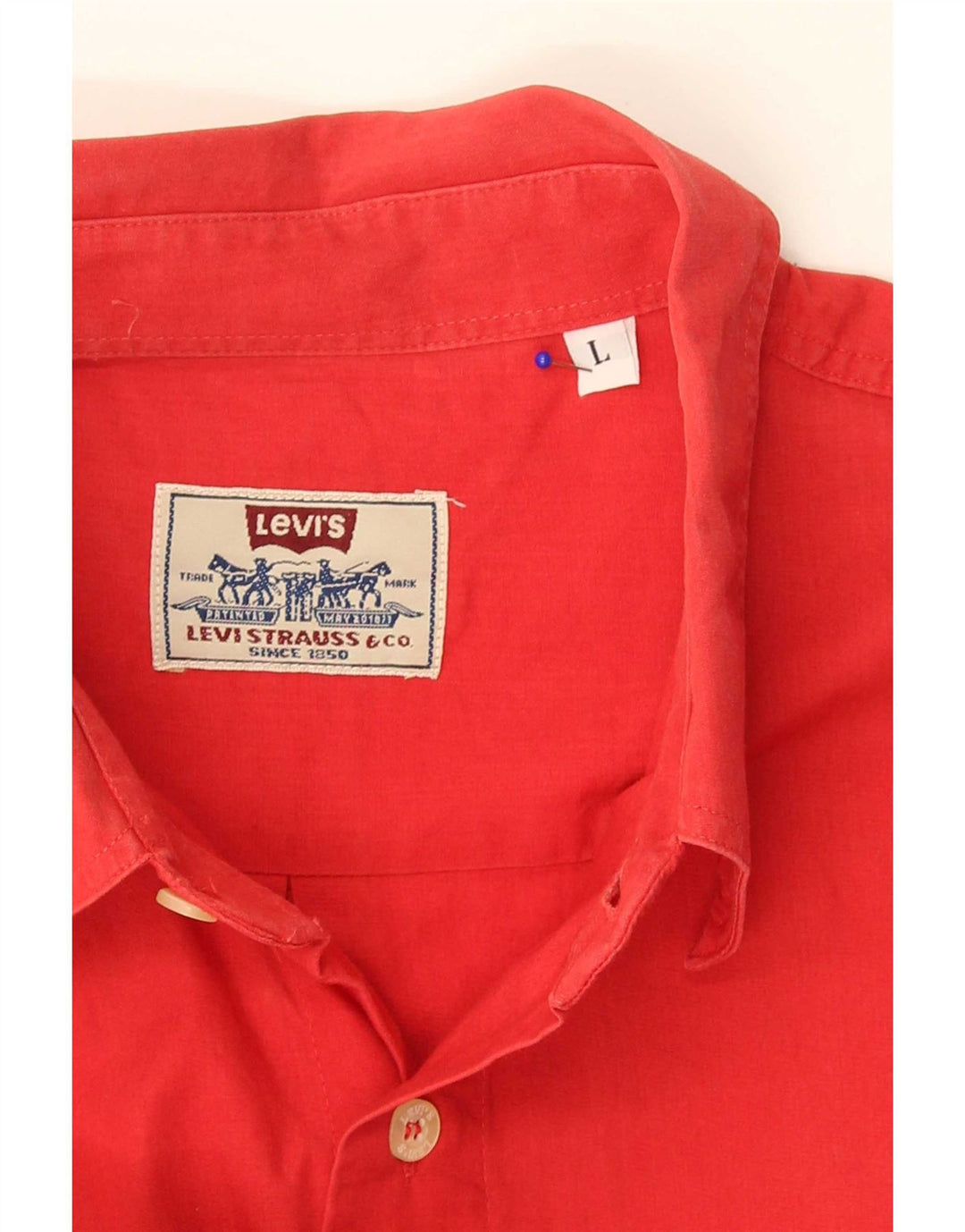 Cămașă cu mânecă scurtă Levi's pentru bărbați, roșu mare