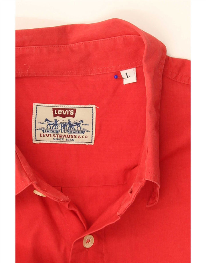 Cămașă cu mânecă scurtă Levi's pentru bărbați, roșu mare