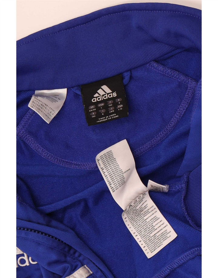 Jachetă de trening Adidas pentru bărbați Marea Britanie 44/46, mare, albastru, poliester