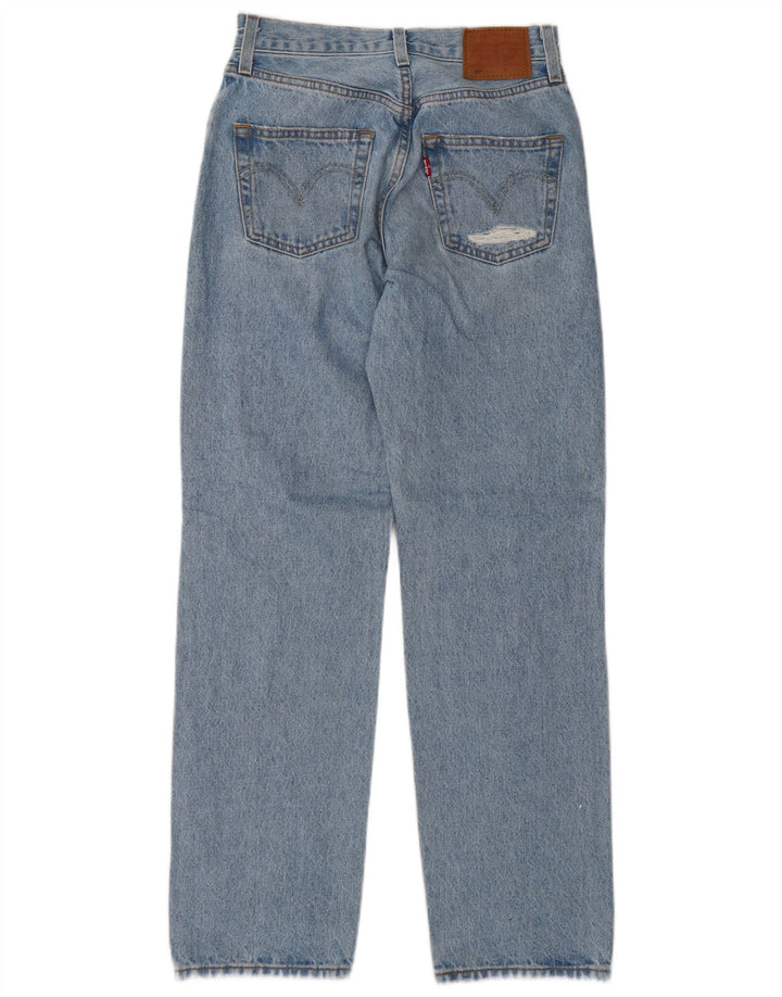 Blugi drepți distressed 501 Levi's pentru femei L23 L30 Bumbac albastru