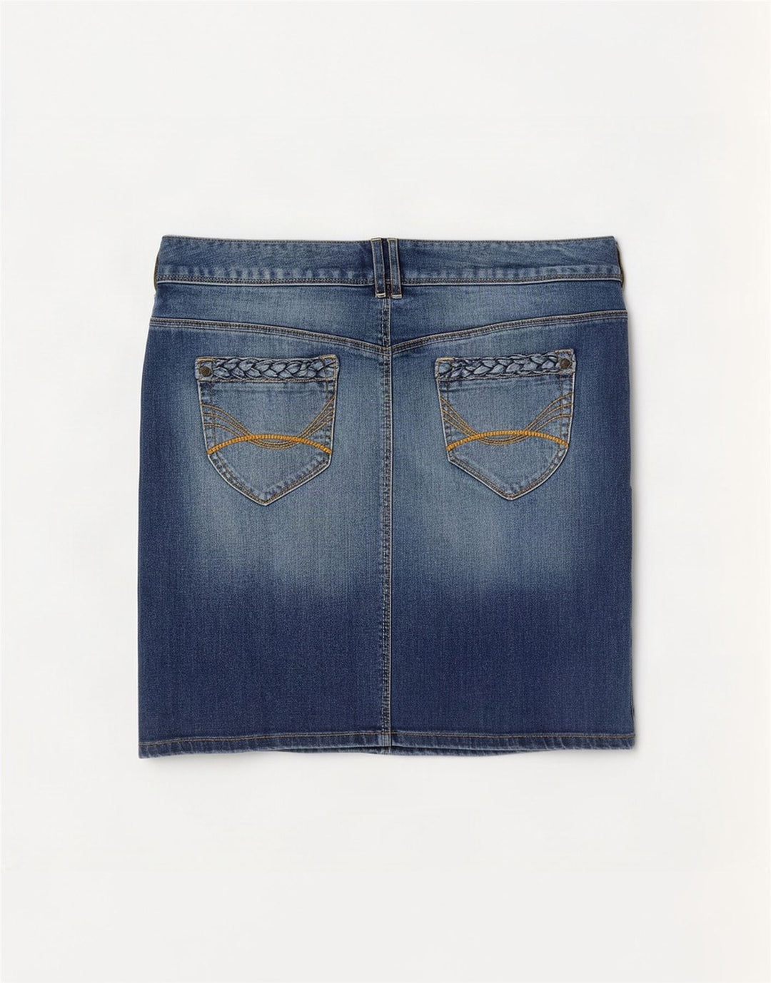 Fusta mini denim pentru femei Tom Tailor EU 40 Medium W34 Bumbac albastru