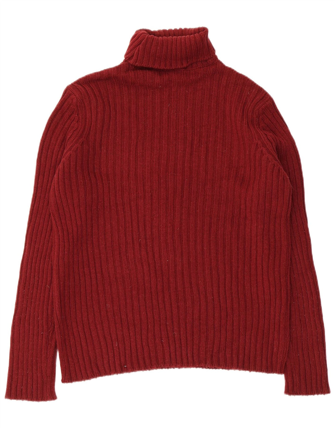 Pulover pentru bărbați Benetton cu gât rulat, mic burgundă