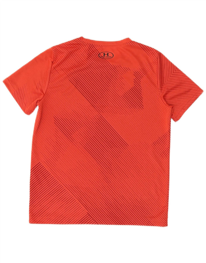 UNDER ARMOUR Băieți Heat Gear Tricou Grafic Top 13-14 Ani Red Dunge