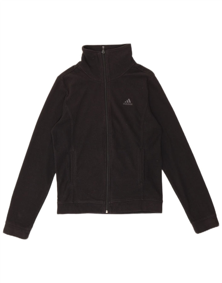 Jachetă Fleece pentru femei Adidas UK 10 Small Negru Poliester