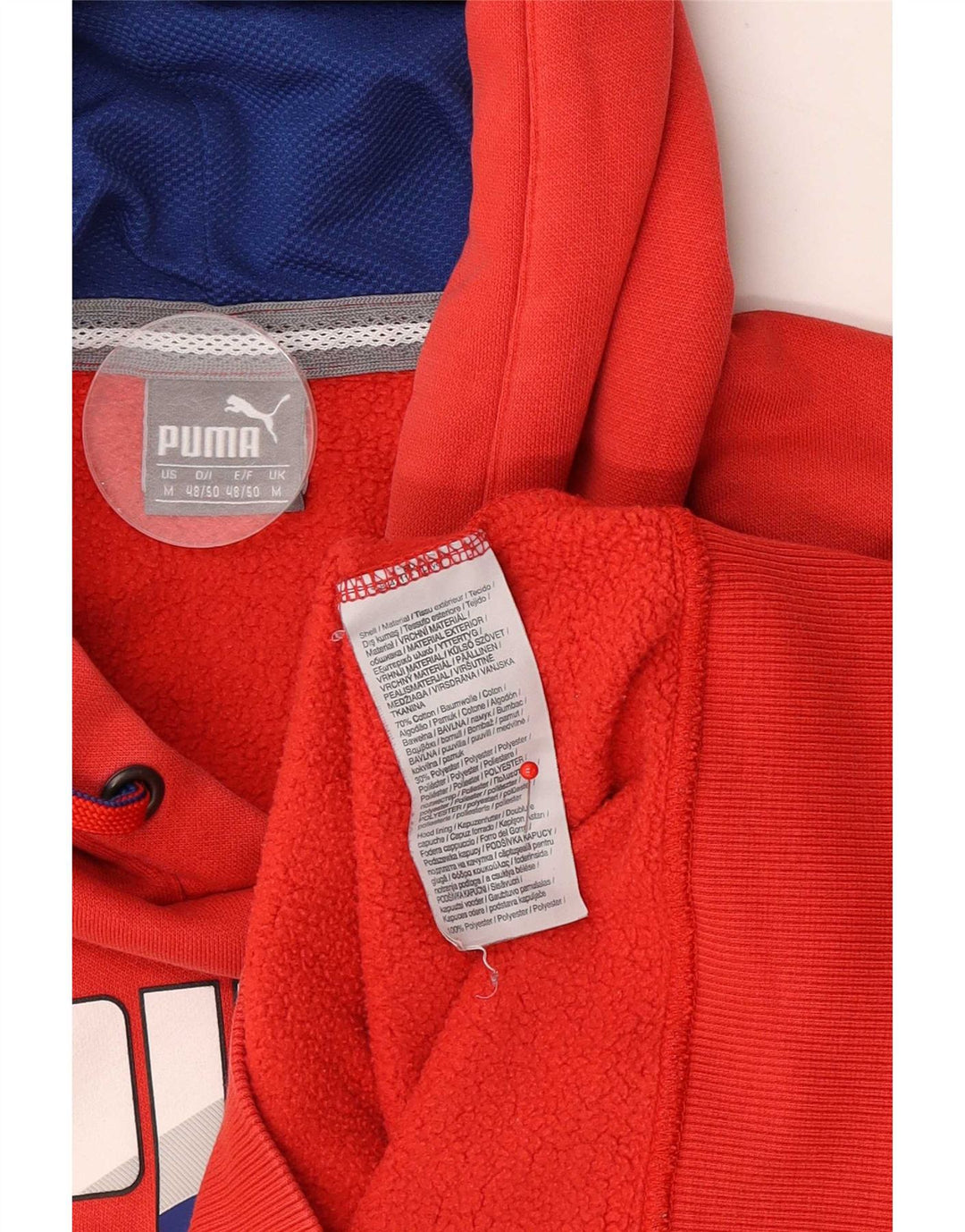 Pulover pentru bărbați Puma Graphic Hoodie, bumbac roșu mediu
