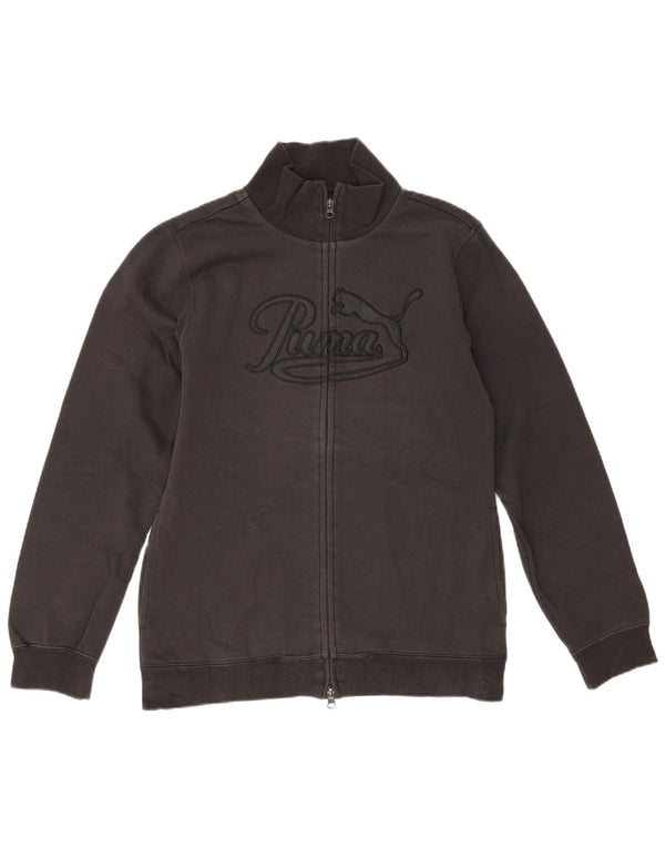 Jachetă de top cu trening grafic Puma pentru femei UK 14 Large Black