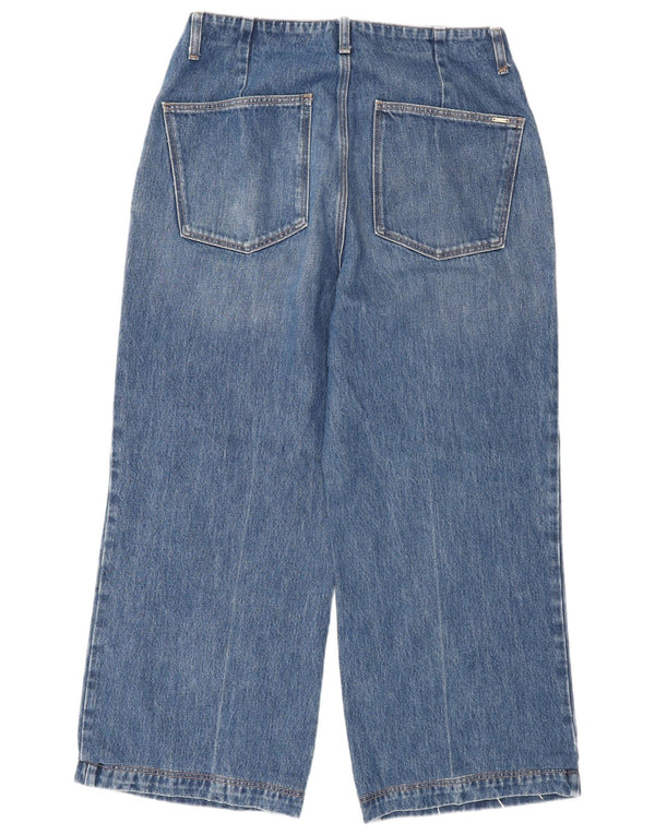 Blugi Massimo Dutti pentru femei cu picioare largi W30 L26 albastru