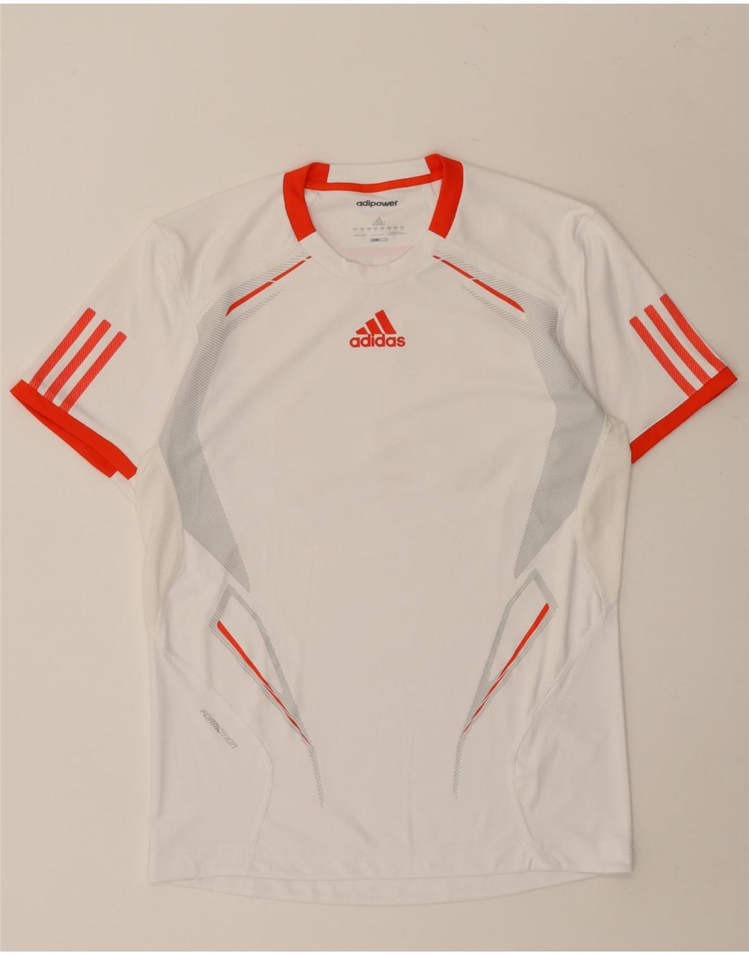 Tricou Adidas Climacool pentru bărbați Top mic, alb, poliester color bloc