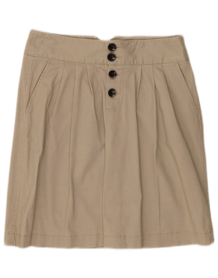 Fusta mini pentru femei BENETTON IT 40 Small W28 Bej Bumbac