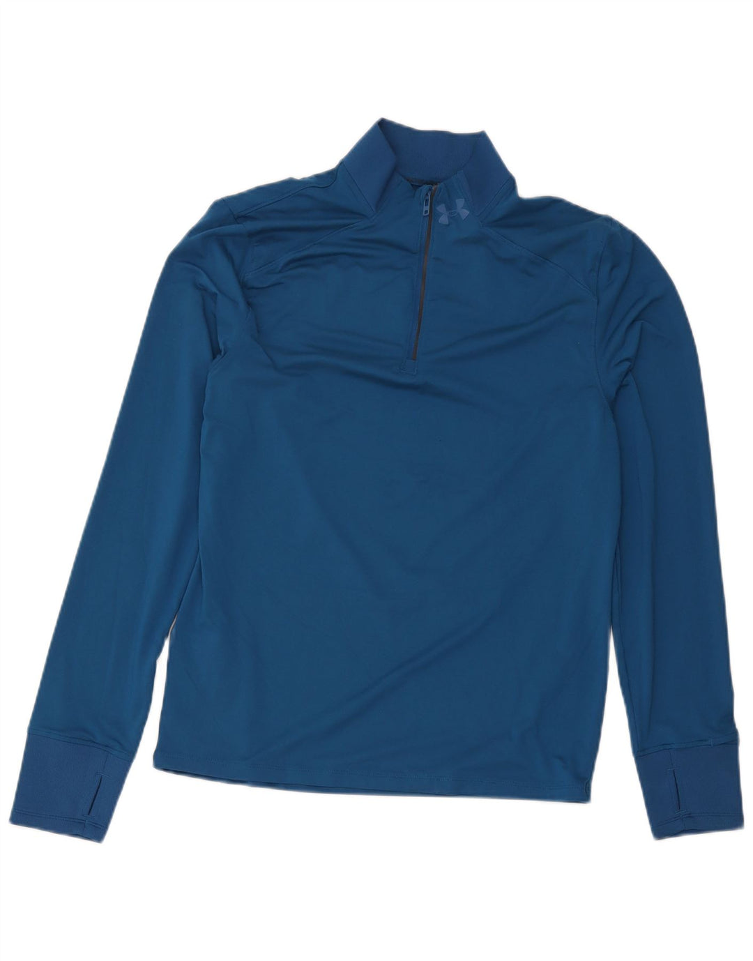 Top de trening Under Armour pentru bărbați, cu fermoar și gât, albastru mediu