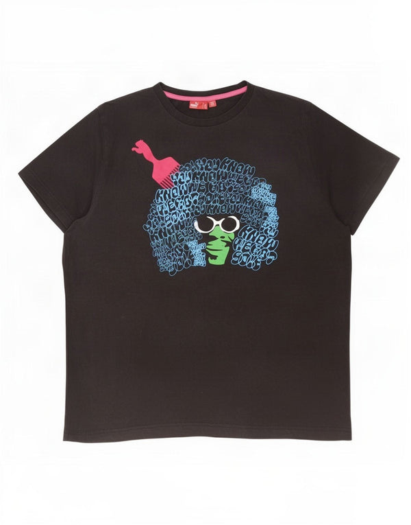 Tricou grafic Puma pentru bărbați Top 2XL negru