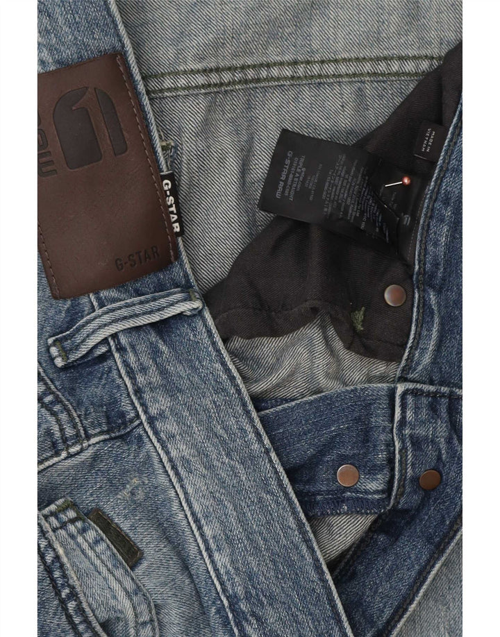 G-Star Blugi Distressed drepte pentru bărbați W32 L32 Bumbac albastru