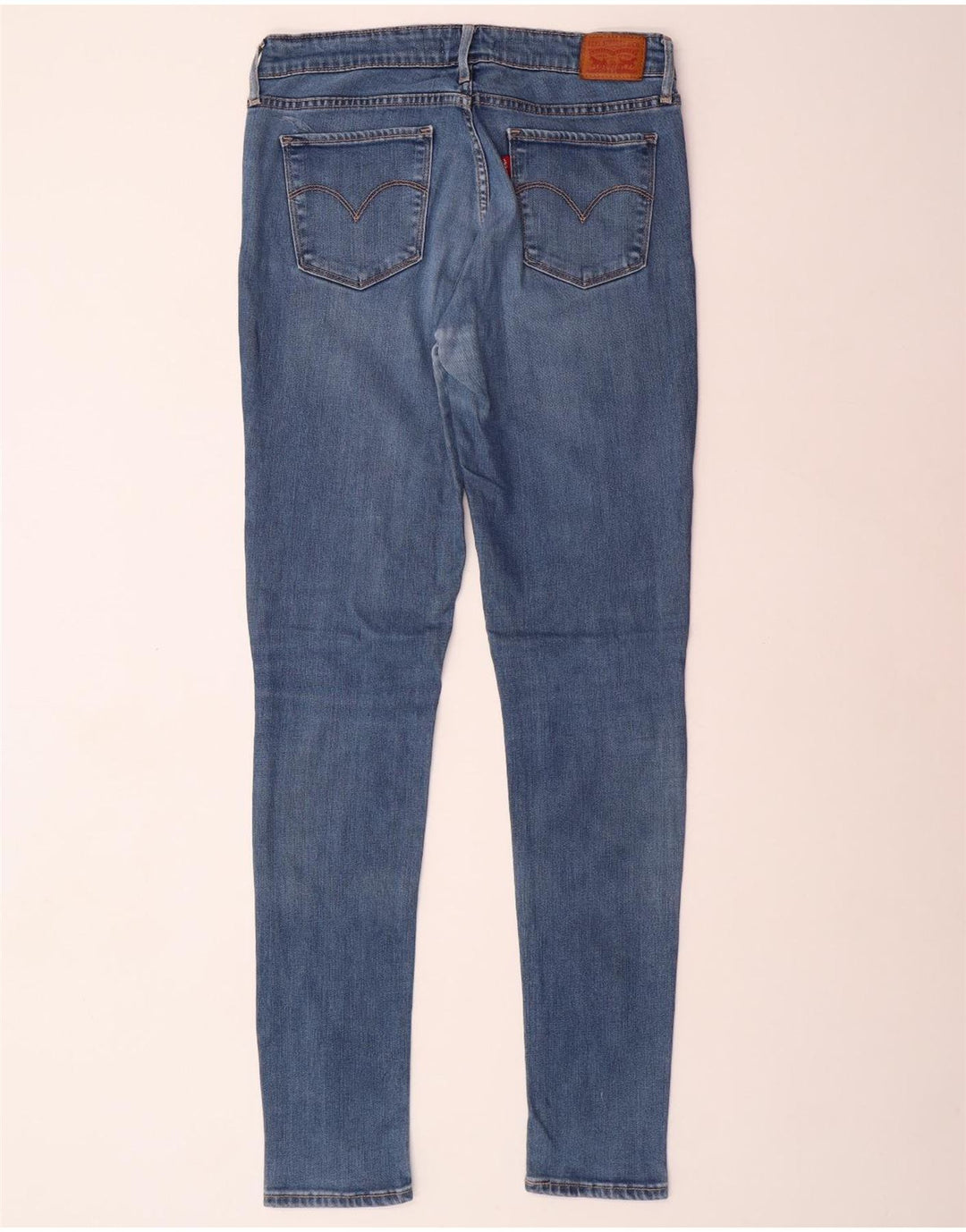LEVI'S Womens 711 Skinny Jeans W30 L34 Blue Lyocell