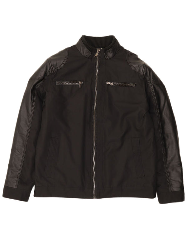 Calvin Klein Bomber Windbreaker Jacket pentru bărbați UK 38 Medium Black Modern