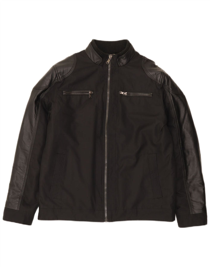 Calvin Klein Bomber Windbreaker Jacket pentru bărbați UK 38 Medium Black Modern
