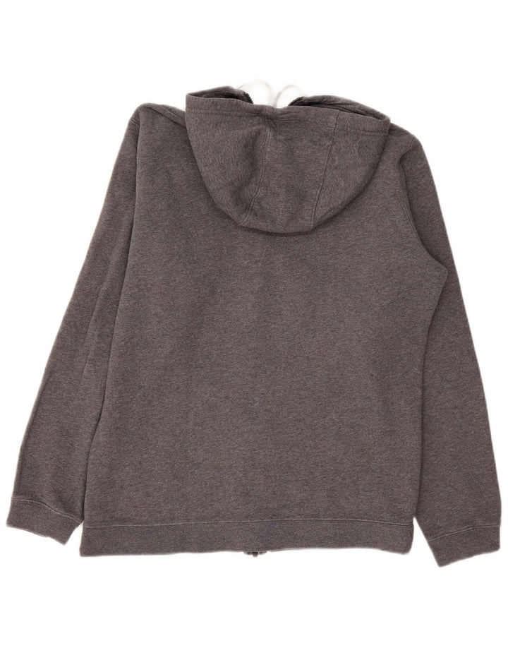 Pulover Nike pentru bărbați, cu fermoar, bumbac, gri mediu