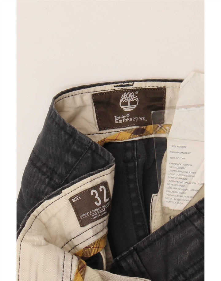Pantaloni scurți chino Timberland Earthkeepers pentru bărbați W32, bumbac gri mediu