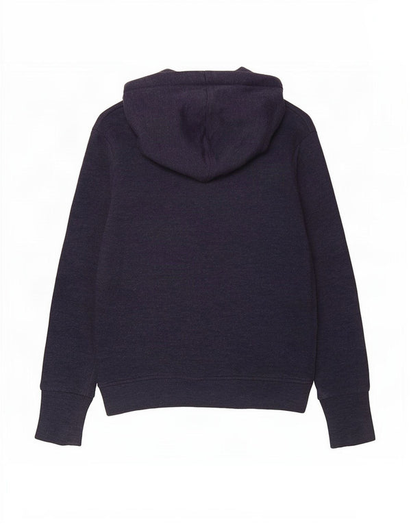 Pulover cu glugă Superdry pentru femei UK 10 mic, bleumarin, bumbac