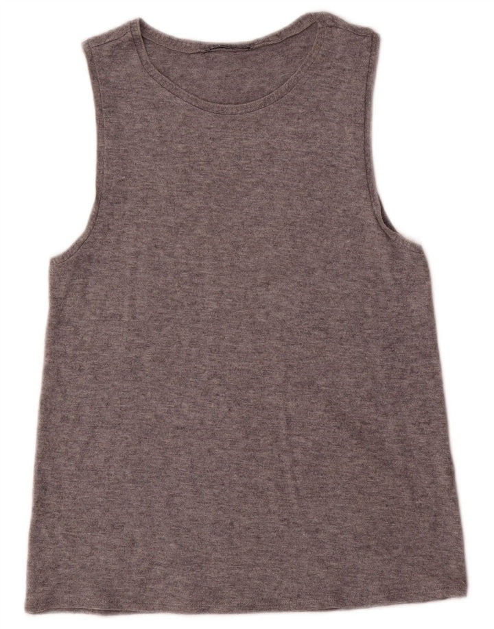 Vest Vest Top Femei Zara UK 12 Medium Gri Flecked